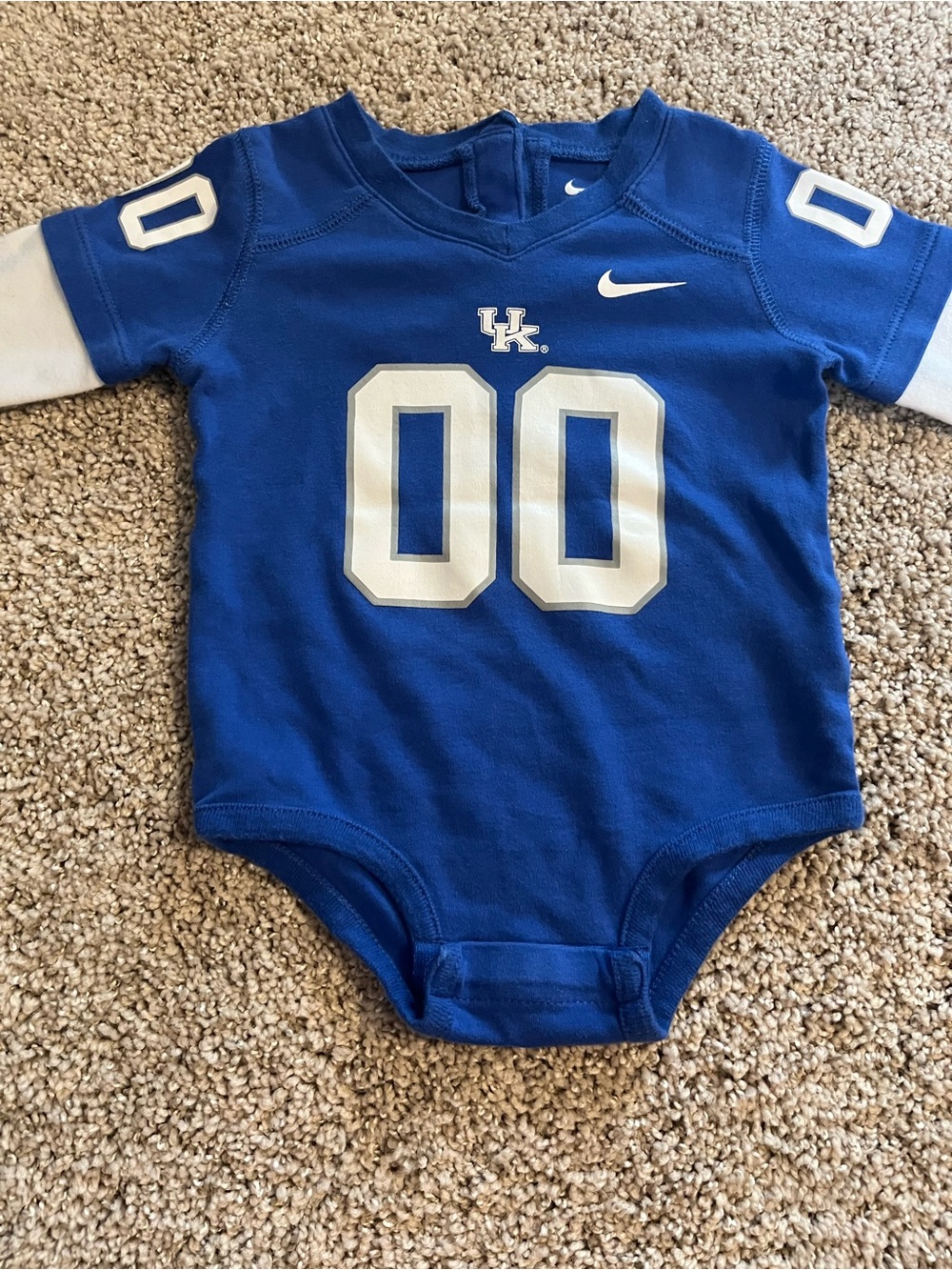 Nike Kentucky UK Wildcats Infant Football Onesie - Royal Blue & White